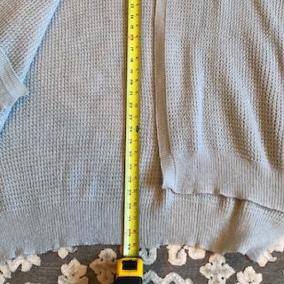 Baby Blue, Oversized, Open Front, Soft, Cocoon Sweater, Size: Small - Picture 8 of 9